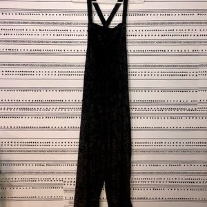 Black Velour jumpsuit
